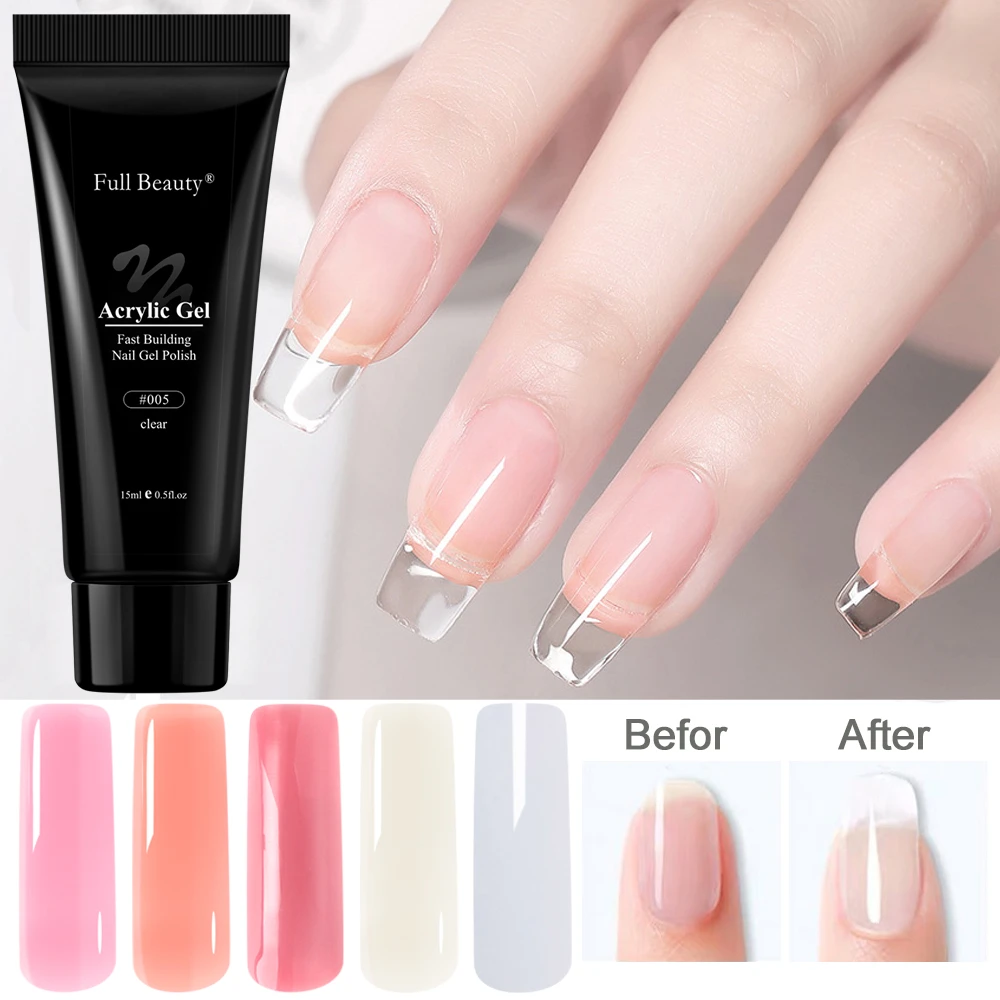 アクリルネイルエクステンション 15 ミリリットルビルディングビルダージェルのヒントゼリージェルポリッシュマニキュアツールネイルアートクレンザープラス 液体nf1790 ネイルジェル Aliexpress
