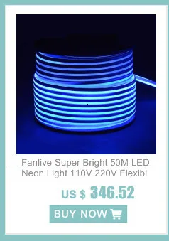 Fanlive 100 м/лот 25*15 мм светодиодный неоновый светильник 14 Вт AC220V 240 в DC12V RGB гибкий неоновый фоновый светильник водонепроницаемый 120 светодиодный s/m