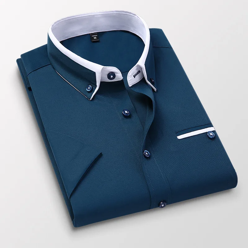 2020 New Arrival Man Shirt Men Summer Short Sleeved Fashion Causal Slim Fit Weeding Male Shirt Brand Men Clothes DS413 2020 New Arrival Man Shirt Men Summer Short Sleeved Fashion Causal Slim Fit Weeding Male Shirt Brand Men Clothes DS413