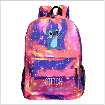 

Kawaii Stitch Rucksack Students Back to School Gift School Bags New Pattern Teens Mochila Beautiful Girls Boy Travel Backpack