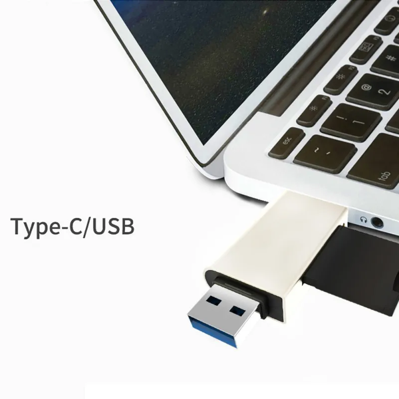 2 в 1 USB 3,0/type-C к SD/Micro SD кард-ридер для ПК ноутбук планшет смартфон