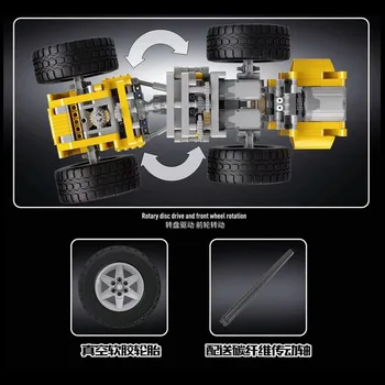 

Mould King Technic Series The L350F Wheel Loader Bulldozer APP Truck Model Building Blocks Bricks Kids DIY Toys Christmas Gift