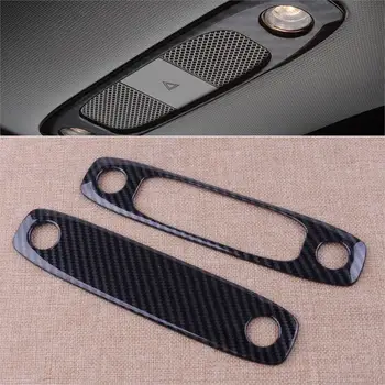 

CITALL Front Rear Interior Read Light Switch Panel Reading Lamp Trim Carbon Fiber Texture fit for Tesla Model 3 2017 2018 2019