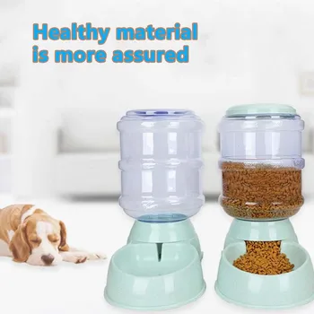 

Food Grade Plastic Grade Pet Automatic Feeder Dog Cat Drinking Bowl For Dog Water Drinking Cat Feeding Large Capacity Dispenser