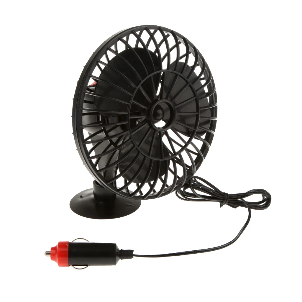 2pcs 12V Mini Car Truck Vehicle Cooling Cool Air Fan Adsorption