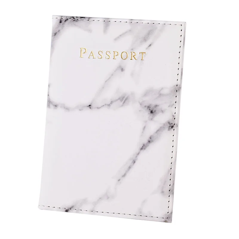 Elastic Band Leather Passport Cover RFID Blocking For Cards Travel Passport Holder Wallet Document Organizer Case Men Women