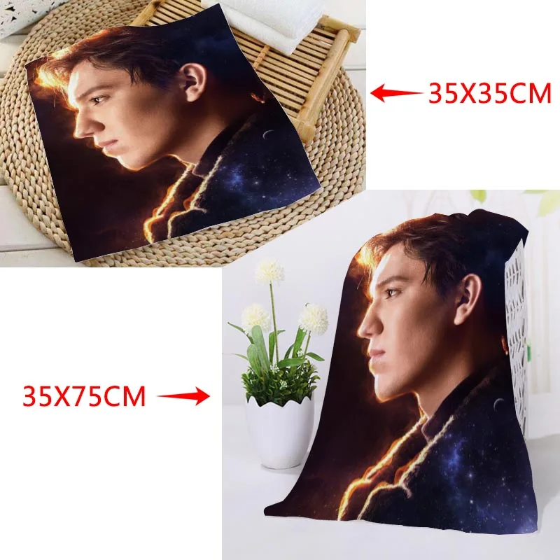 На заказ Dimash печатное квадратное полотенце s микрофибра абсорбирующее быстросохнущее полотенце хлопок Дети Beathroom мочалка платок - Цвет: 1