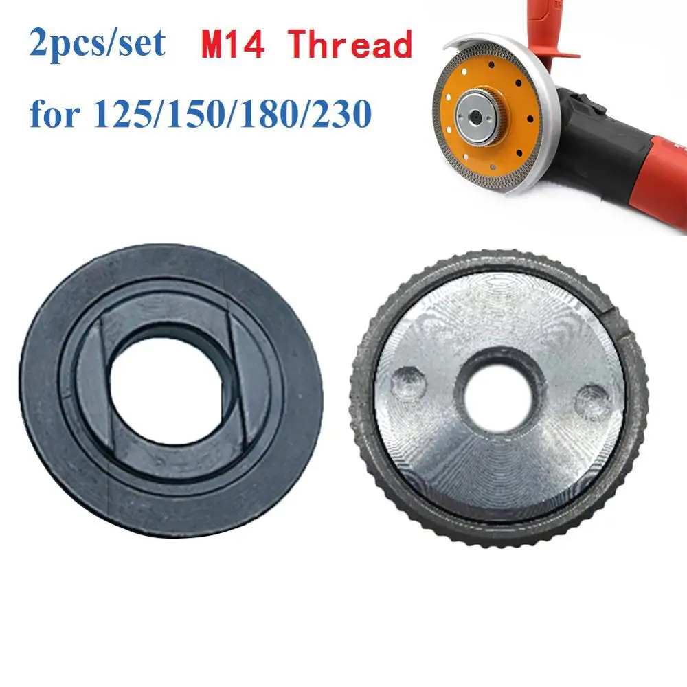 

2pcs Locking Plate Chuck for M14 Angle Grinder SDS Quick Release Nut Clamp and Device Angle Grinder Fitting Part Power Tools
