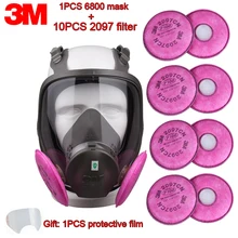 3 м 6800+ 2097 респиратор противогаз против органического газа PM2.5 дымовая защитная маска пузырьковая Колонка защищенная Транспортировочная противогаз