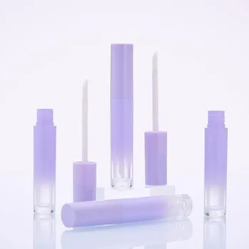 

5 Pcs Plastic 5ml Empty Lipgloss Bottle Gradient Purple Lip Gloss Tube Makeup Cosmetics Refillable Packaging Containers