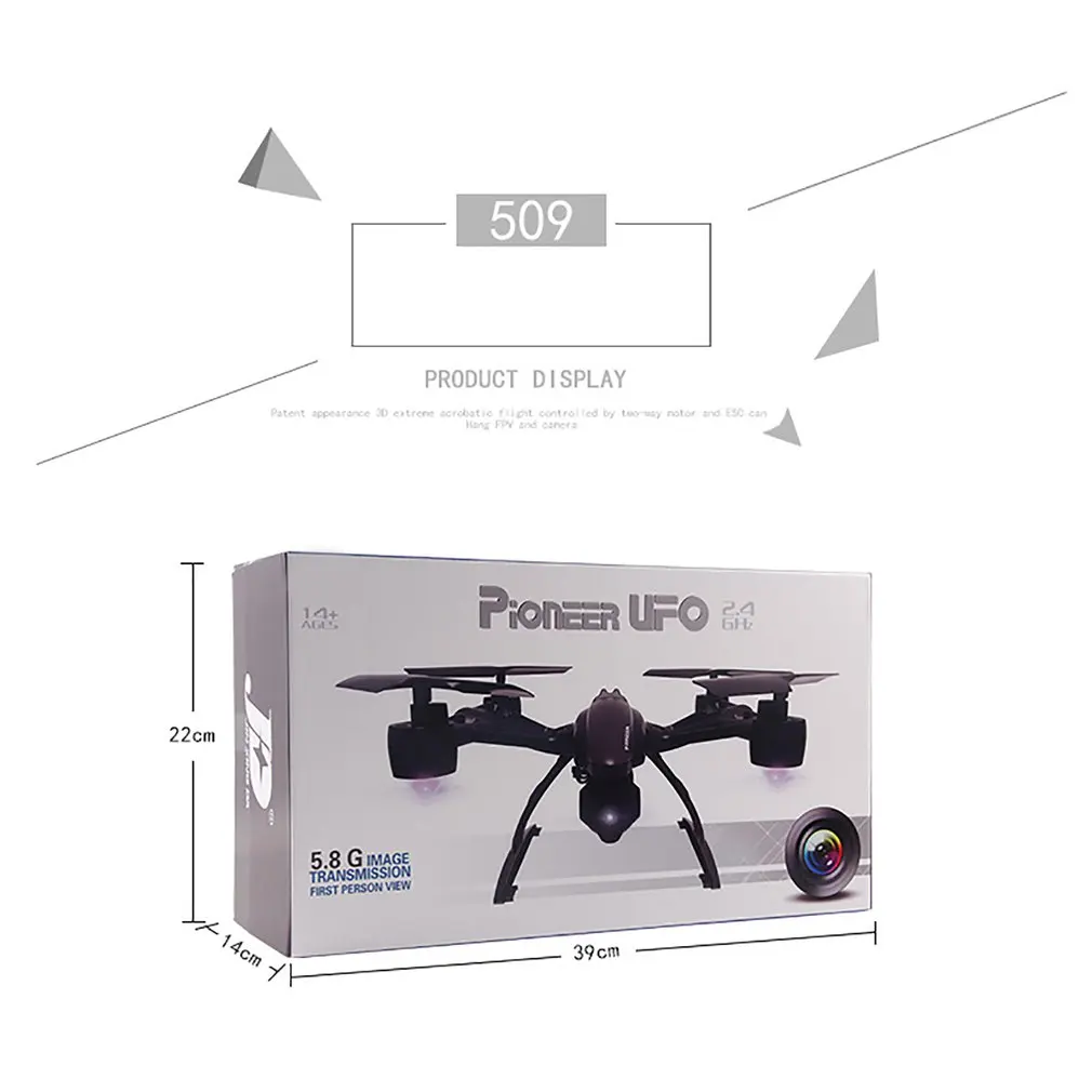 Умная Wi-Fi FPV JXD 509W Android IOS Безголовый антенна 6 оси 4CH RC Quadcopter RTF р/у 2MP Камера, беспилотные летательные аппараты с Камера JXD 509 г