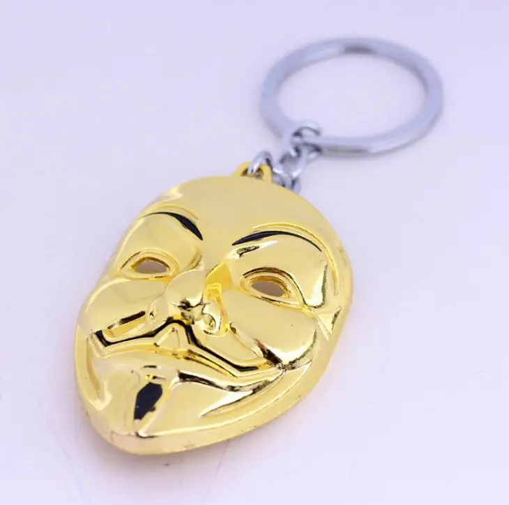 V для Vendetta брелок для ключей для женщин и мужчин подвеска с маской брелок для ключей кольцо для фильмов держатель подарочные сувениры Новинка SN2459