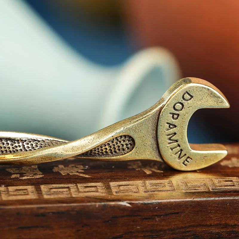 brass wrench rope key pendants (5)