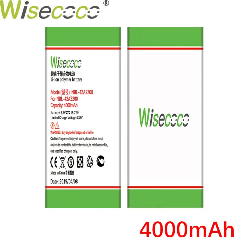WISECOCO 4000 мАч NBL-42A2200 батарея для Neffos C5 TP701A B C E мобильный телефон новейшее производство батарея+ номер отслеживания