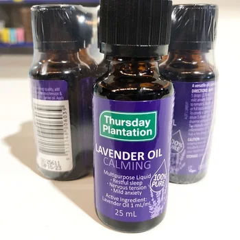 

Thursday Essential Lavender Oil 25ml Aromatherapy Calm Stress Relax Mind Improve Sleep Quality Relieve Nervous Tension Headaches