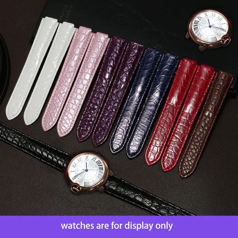 Colors Crocodile leather watch strap 