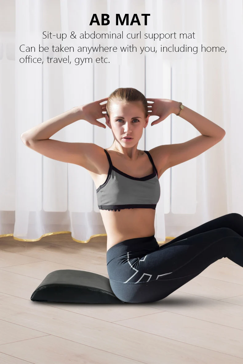 Ab exercício sit ups bancos almofada esteira
