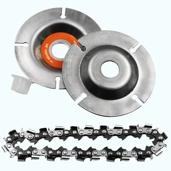 

102mm/4 Inch Woodworking Carving Disc Grinder Chain Disc Wheel for Saw Angle Grinder ALI88