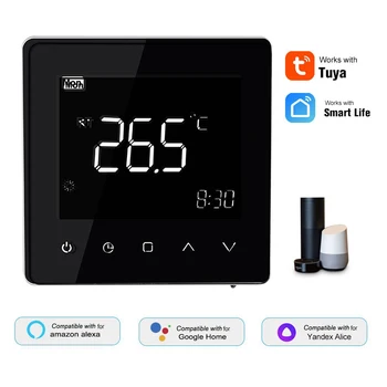 

Tuya WiFi Smart Thermostat Temperature Controller for Water Electric Floor Heating Gas Boiler for Alexa Google Home Thermostat