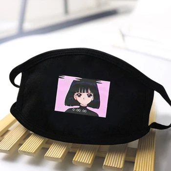 

Mens Simple Cartoon Printing Masks High Quality Reusable Male Spring Autumn Windproof Mens/Women Comfortable Breathable Mask