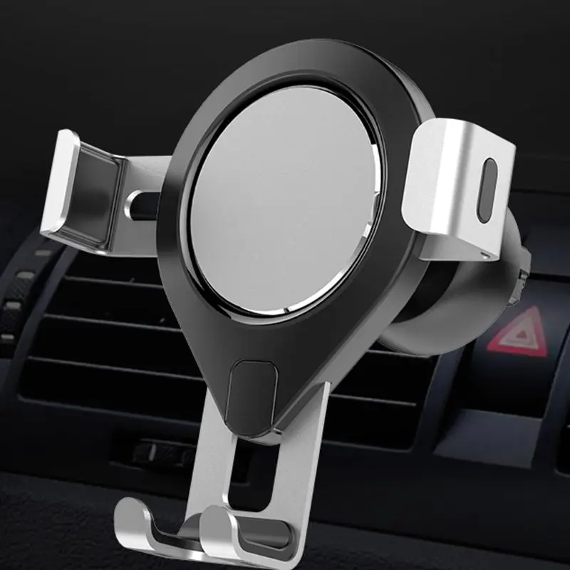 Автомобильный держатель для телефона Air Vent крепление для мобильного телефона Металлическая гравитационная навигация автоматическая панель датчиков Кронштейн Поддержка