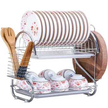 

New layer cutlery stand shelf cutlery dish rack dish rack kitchen cutlery rack drain Storage rack