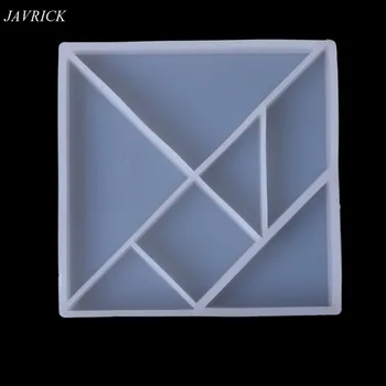 

Clear Silicone Jigsaw Puzzle Mold For Epoxy Resin Casting Jewelry Making Tools