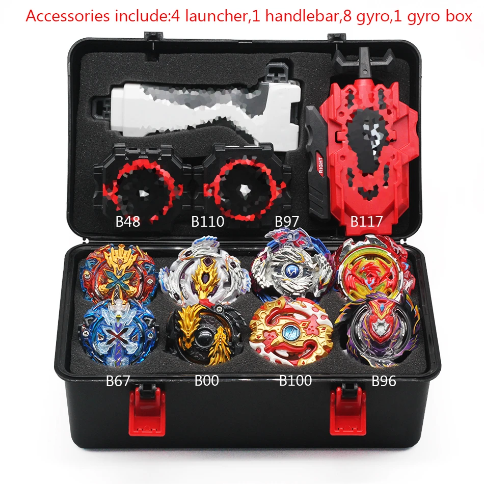 B8 Beyblade Burst игрушка B150 B149 B148 металлический Funsion Bayblade набор коробка для хранения с ручкой пусковая пластиковая коробка игрушки для детей - Цвет: B8