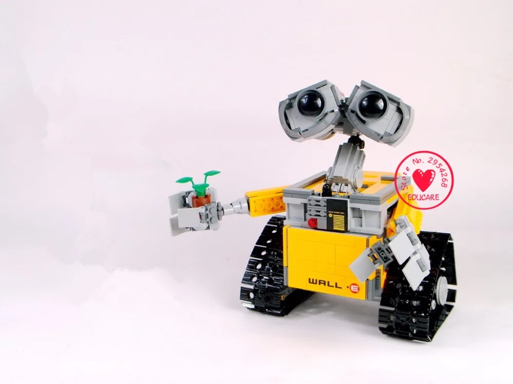 Skup Nowa seria filmów WALL E Robot Fit Legoings Technic Wall E zestaw modeli do składania zestaw klocki klocki Diy zabawki prezent dzieciak chłopcy boże narodzenie