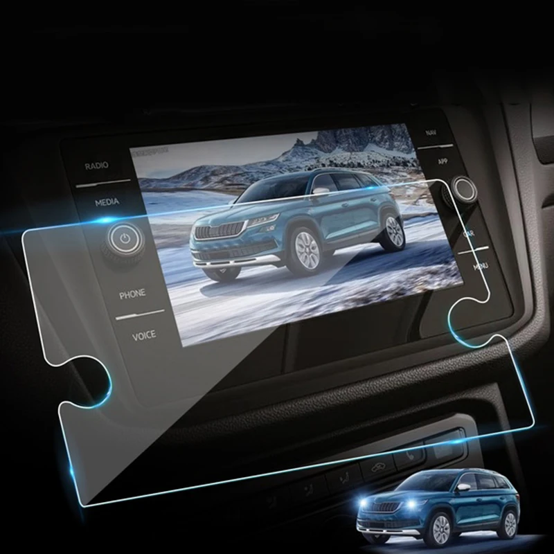 

For Volkswagen Tiguan Atlas 2018 2019 GPS Navigation Screen Steel Material Protective Film LCD Screen Film Sticker Accessories