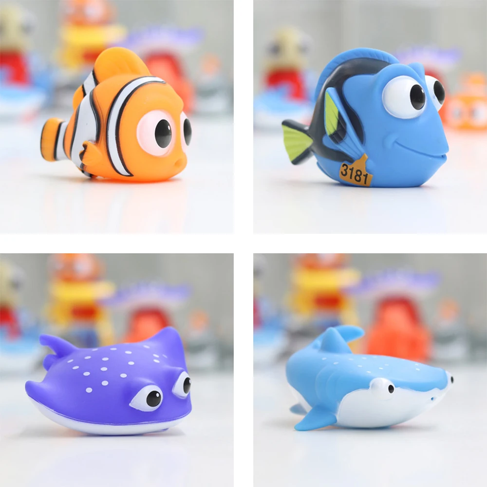 Children Bath Toys Finding Nemo Dory Float Spray Water Squeeze Toys Soft Rubber Bathroom Play Animals Kids Shower Clownfish Toy 5