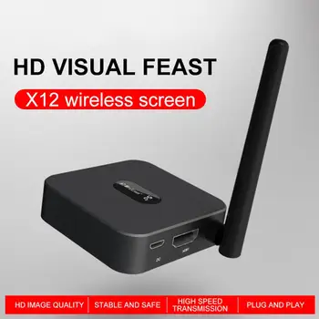 

HD TV 5G Wireless Screen with High-speed Stable Signal PVC HDMI Black Screen for TVs Monitors Projectors
