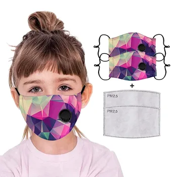 

2pcs Kids Face Mask With 2pcs Gaskets Adjustable Mouth Muffle Reusable Facemask Mascarilla Reutilizable Dustproof Mouth Mask