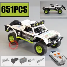 New BAJA TROPHY TRUCK Double Trouble Motor Power Function Fit Technic MOC-4874 Building Block Bricks Kid Gift