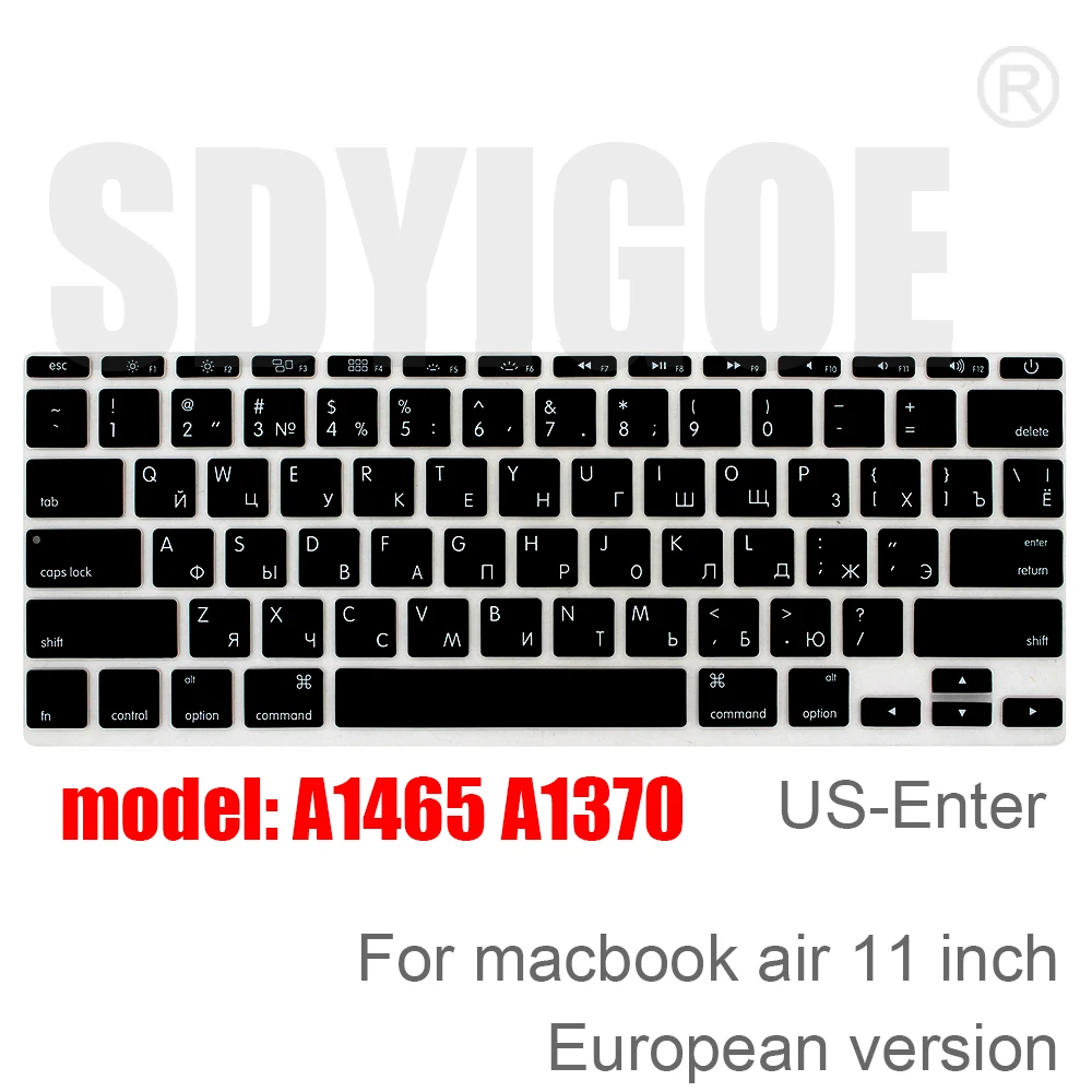 Copertura Tastiera In Silicone KB Covers Per MacBook Pro/Air (Russo) - Argento, Nuova - Foto 2