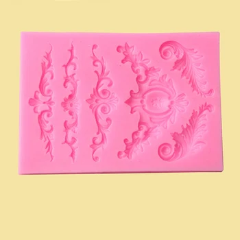 

High Quality Bakeware Cake Tools Sculpted Vintage Flower Lace Silicone Fondant Cake Decor Sugar Icing Mold Useful Kitchen Tools