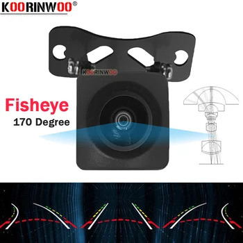 

Koorinwoo Intelligent 175 Wide Angle Fisheye Dynamic Trajectory Parking Guide Car Rear View Camera Backup Camera For Car Radio