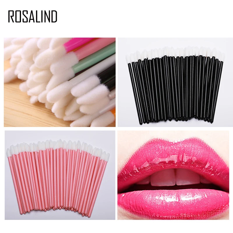 

ROSALIND Disposable Lip Glossy Makeup Lip Brush Lipstick Cosmetic Wands Pen Cleaner Applicator Eyeshadow Lip Gloss Brushes Tools
