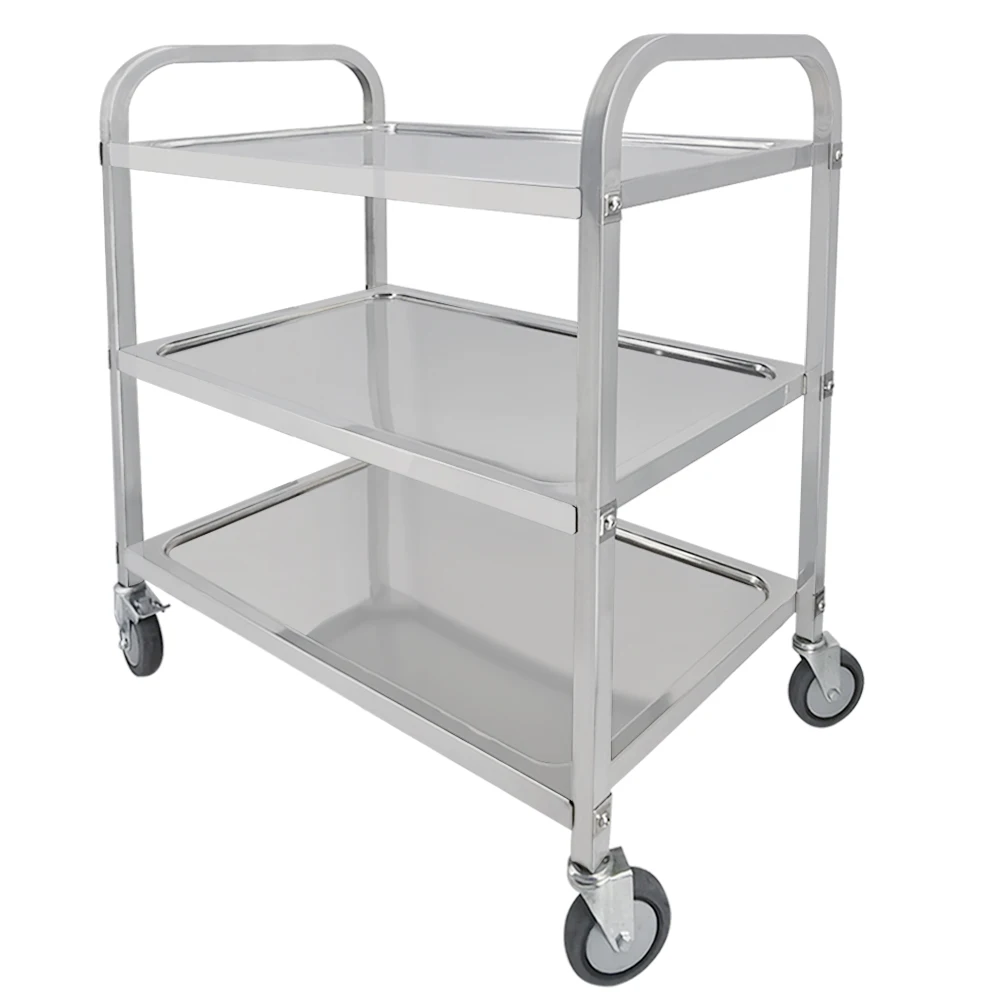 

Durable kitchen trolley cart with big bearing capacity restaurant rolling utility cart shelf for cheap sale