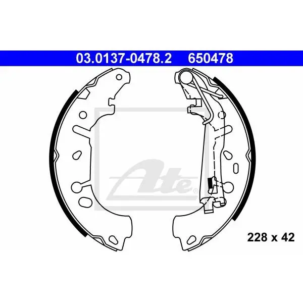 Колодки барабанные\ Opel Corsa D 1.0-1.4, Fiat Grande Punto 1.4
