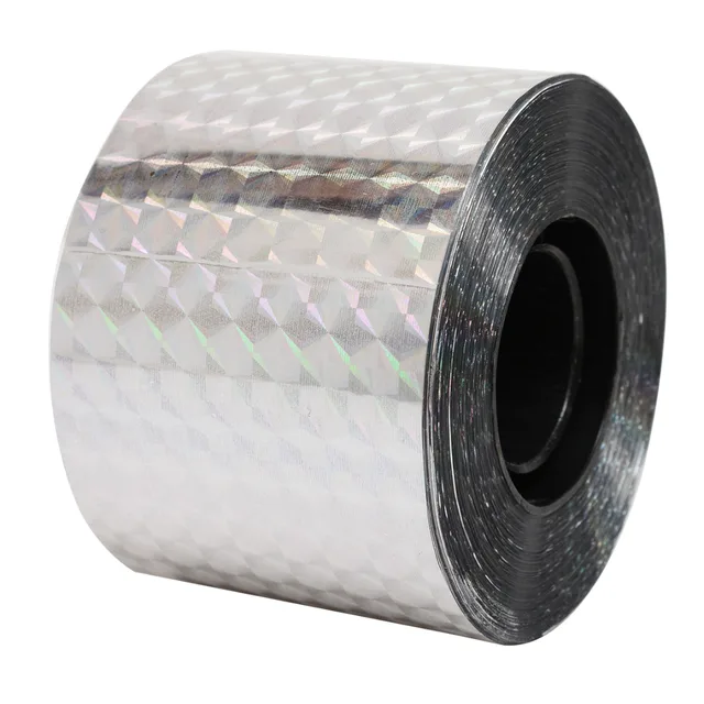 Madár Ijesztő Szalag Holografikus Visszataszító Dupla Oldalú Fényvisszaverő Madárijesztő Flash Elrettentő - Image 4