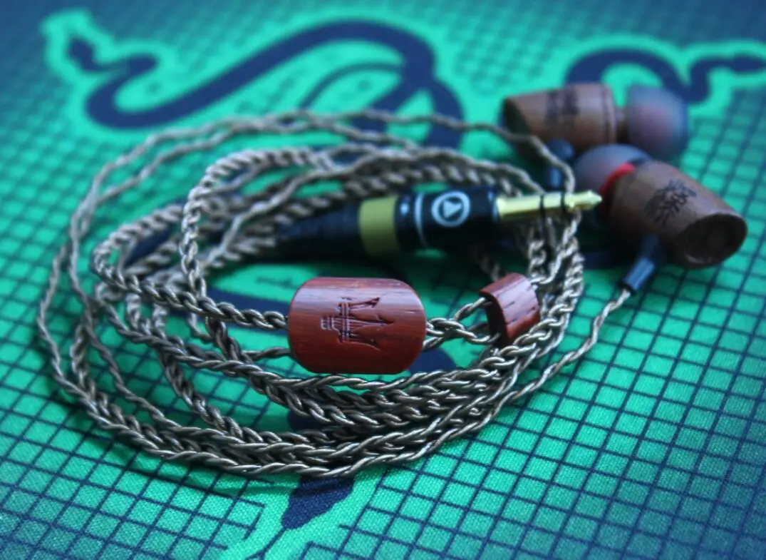 Diy аксессуары для наушников Diy разделительный ползунок из твердой древесины красного сандалового дерева
