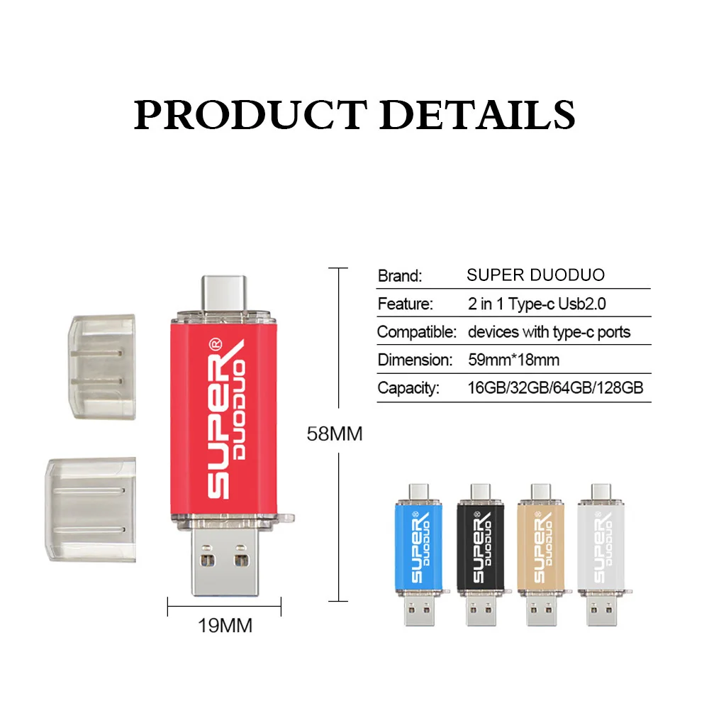 Высокоскоростные флеш-накопители USB 2,0 типа c, флешка, usb ключ, 64 ГБ, 32 ГБ, 16 ГБ, 128 ГБ, ручка-драйвер, персонализированные USB флеш-накопители Clef