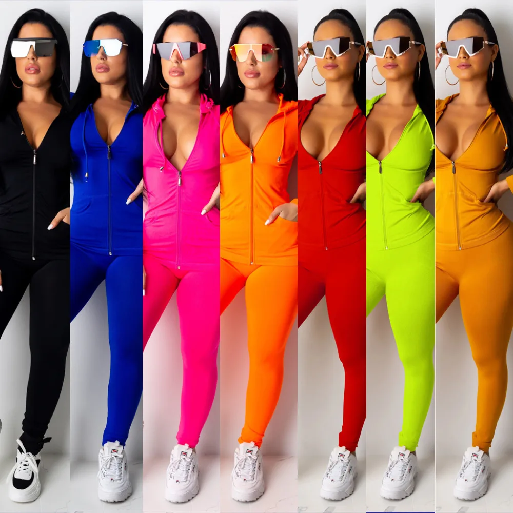 blazer and trouser set Two Piece Set Tracksuit Women Festival Clothing Fall Winter Top+Pant Sweat Suits Neon 2 Piece Outfits Matching Sets ladies coat pant suit