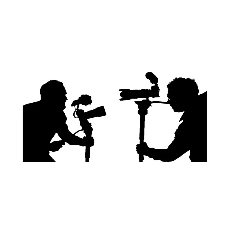 

14.7CM*7.2CM Interest Camera Man Photo High Quality Vinyl Car Sticker C22-0829