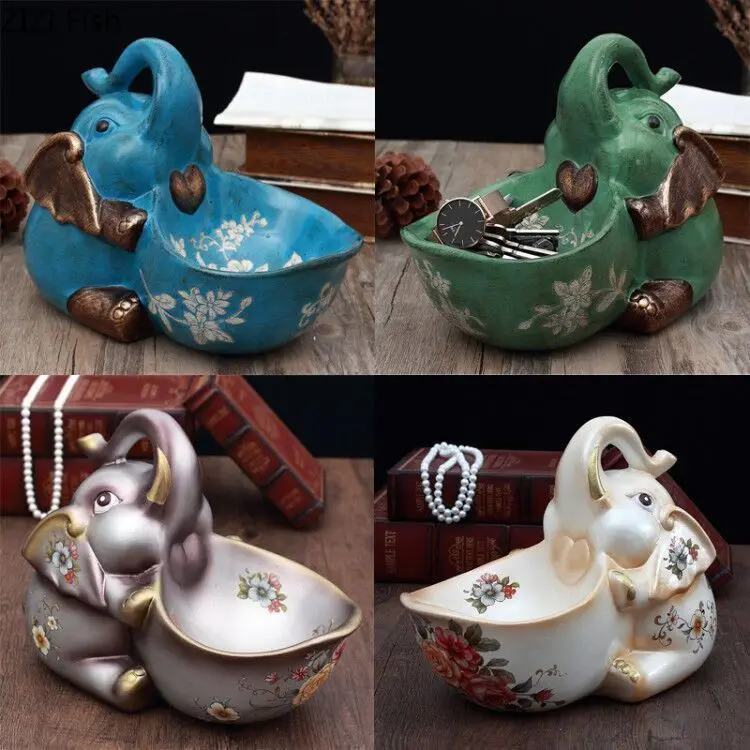 Креативные украшения для крыльца Lucky Crafts винный шкаф обувной ключ для шкафа пульт дистанционного управления хранение Маленький слон аксессуары для дома