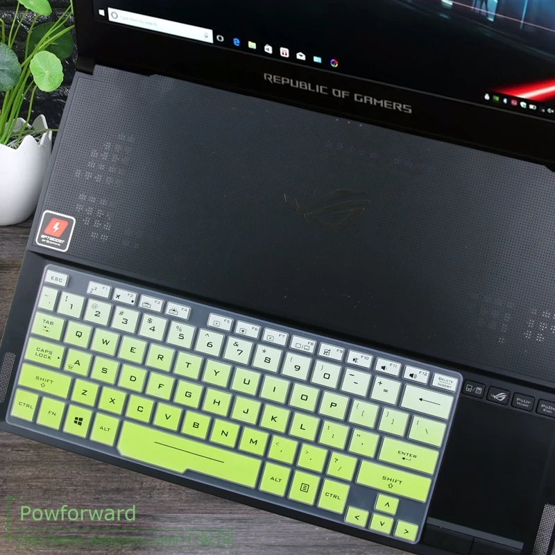 fadegreen Силиконовый чехол Защита для ноутбука для ASUS ROG Зефир S GX701 GX701GS GX701GWR GX701GXR GX701GX GX701G GX701GW 17,3'' - Цвет: fadegreen