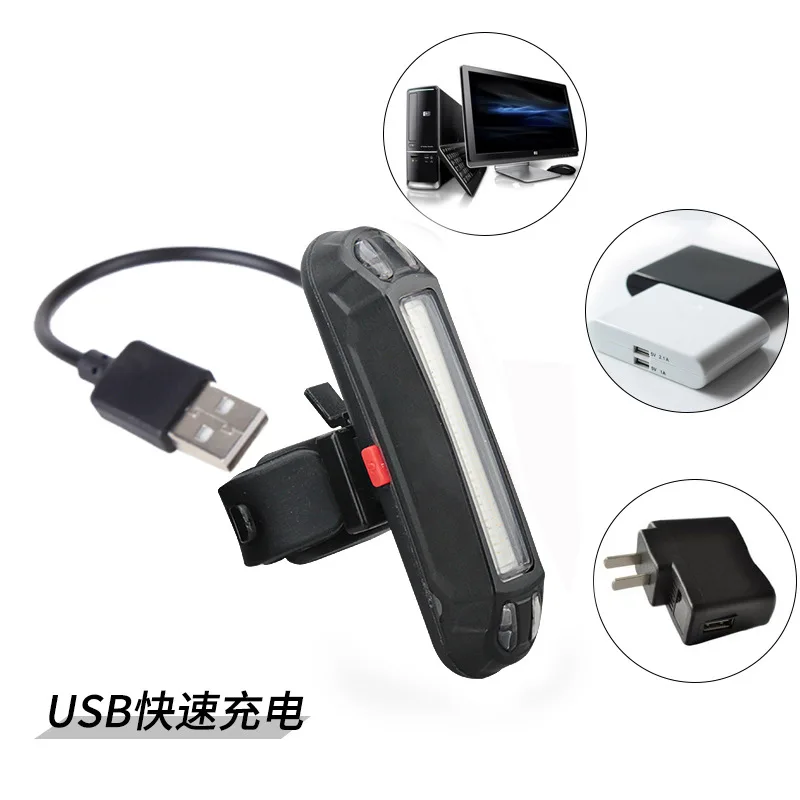 120 люмен USB Перезаряжаемый велосипедный фонарь светодиодный фонарь Водонепроницаемый MTB дорожный фонарь для велосипеда Предупреждение ющий велосипедный фонарик Прямая поставка