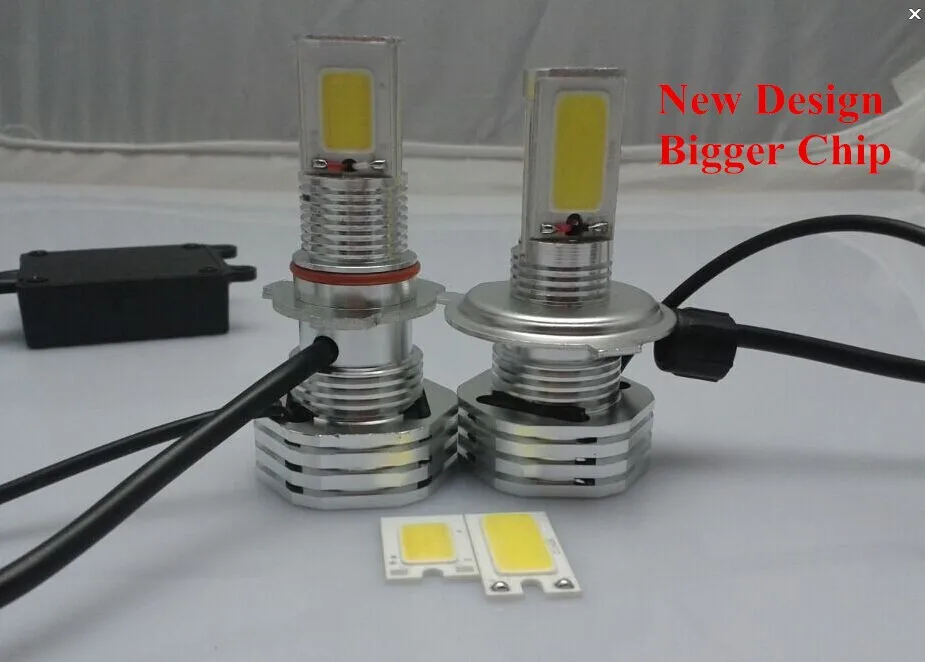 

On Sale!! kit 55Watt Conversion 35w/55w H4 High/Low Beam Light 6000K COB LED Array 3600lm High Low Car HeadLight Light HB2 Bulb