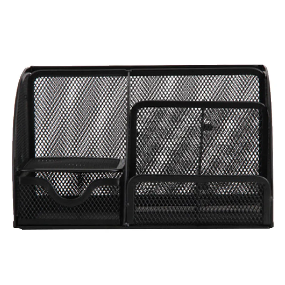 Черный Металлический сетчатый многофункциональный офисный стол канцелярские